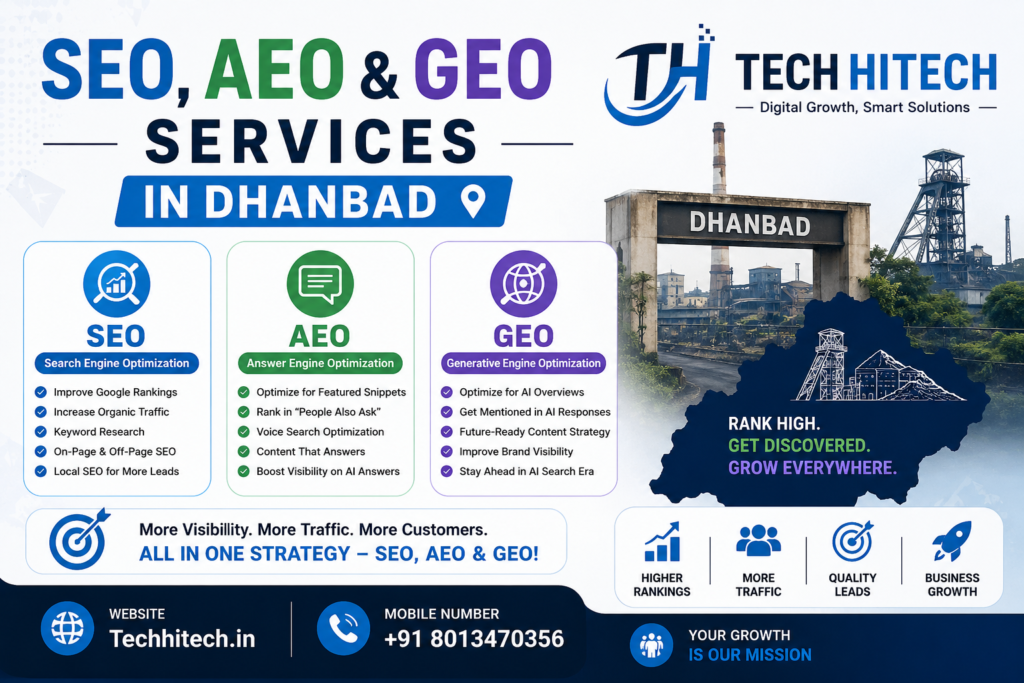 SEO ASEO and GEO services in Dhanbad
