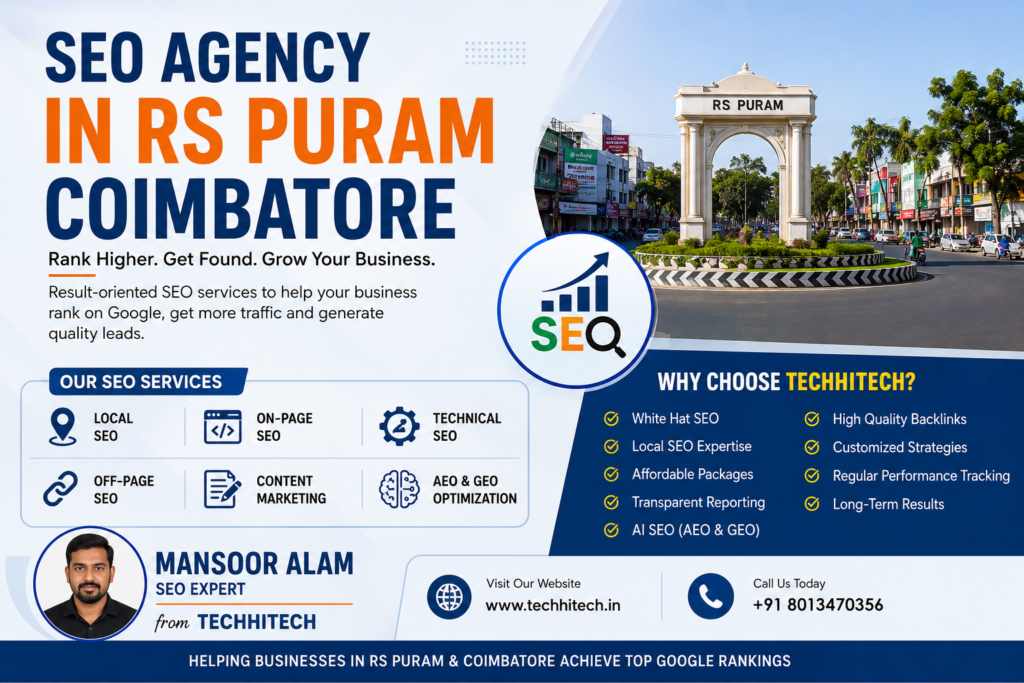 SEO Agency in RS Puram Coimbatore