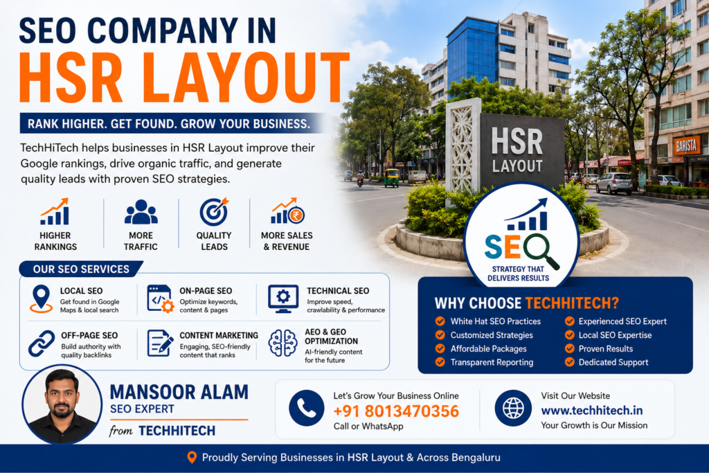 SEO company in HSR layout